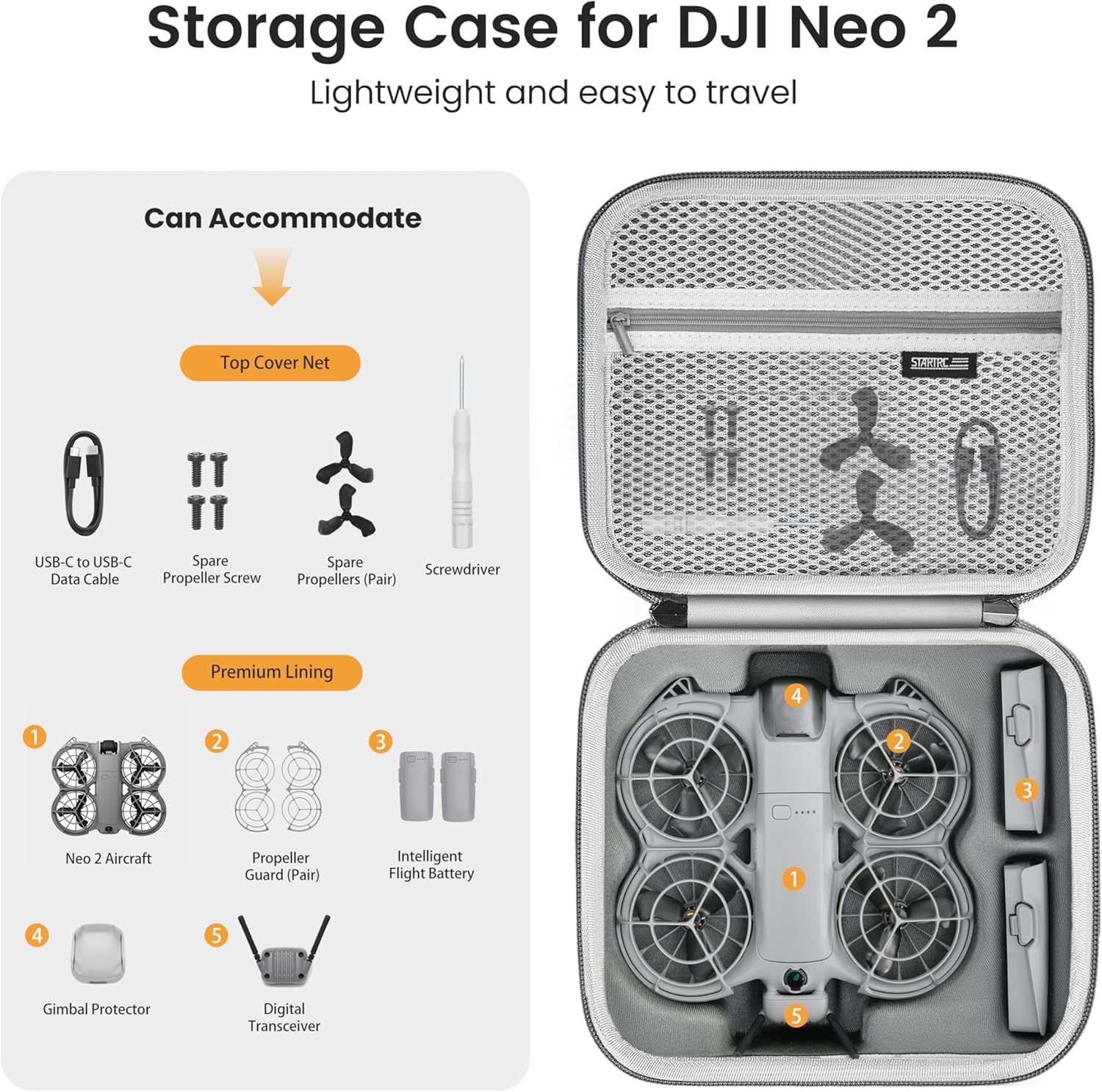 STARTRC Neo 2 Portable PU Shou - đánh giá và giá Drone Carrying Case