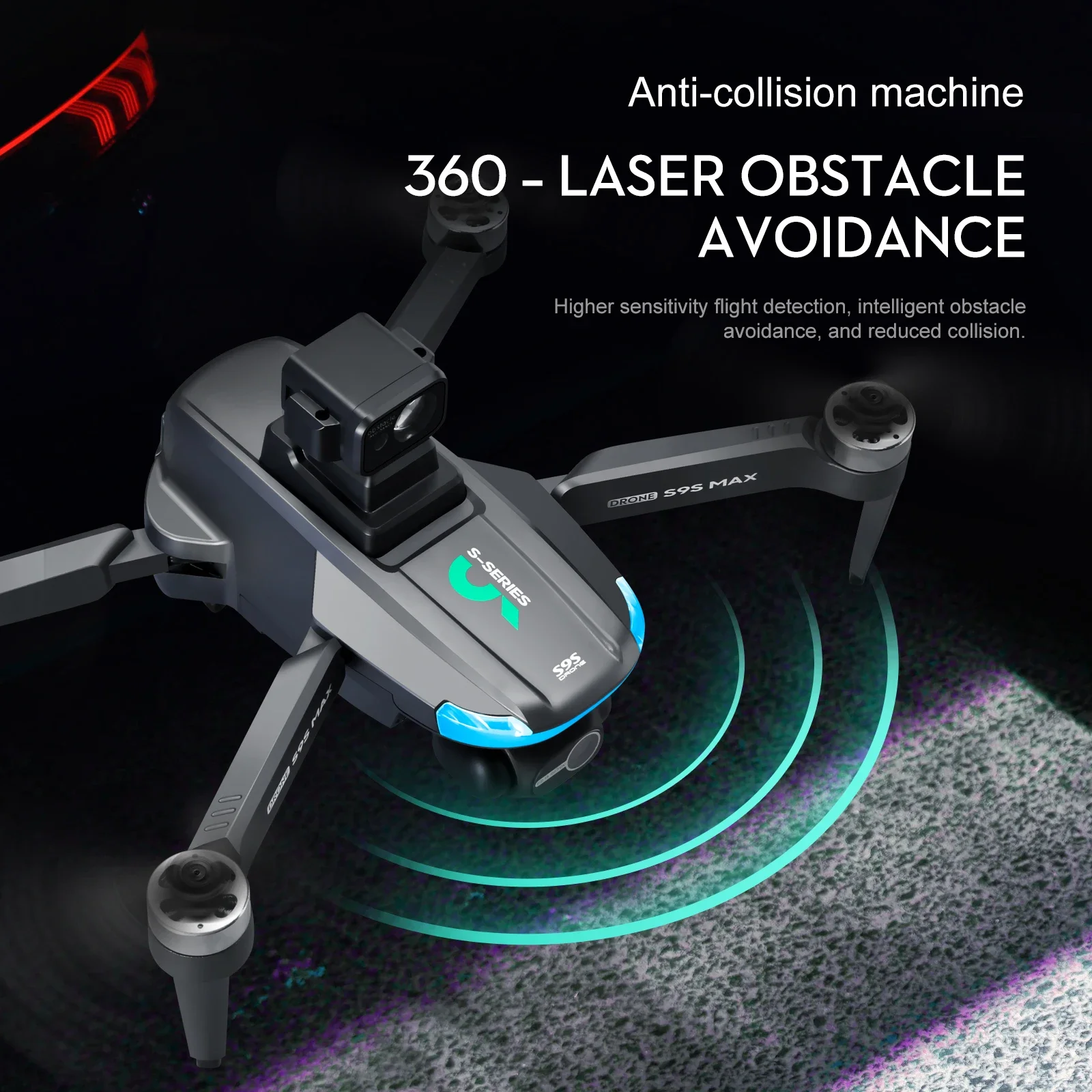 NEW S9S MAX MINI Drone 4K 2-Ax - đánh giá và giá Drone Remote Controller Lanyard