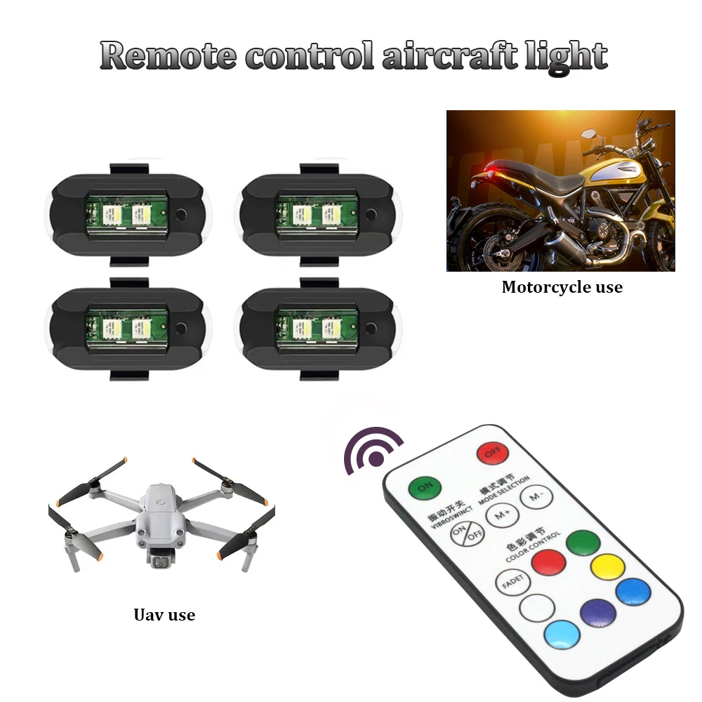 1Pcs Remote LED RGB Anti-colli - đánh giá và giá Drone Strobe Light