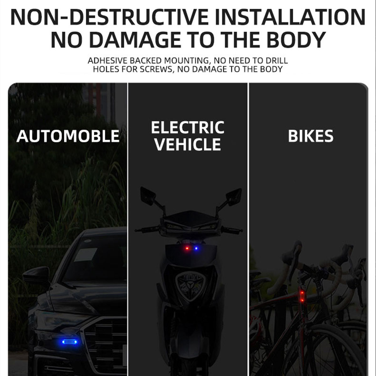 Solar Power Anti-Theft Alarm L - đánh giá và giá Drone Strobe Light
