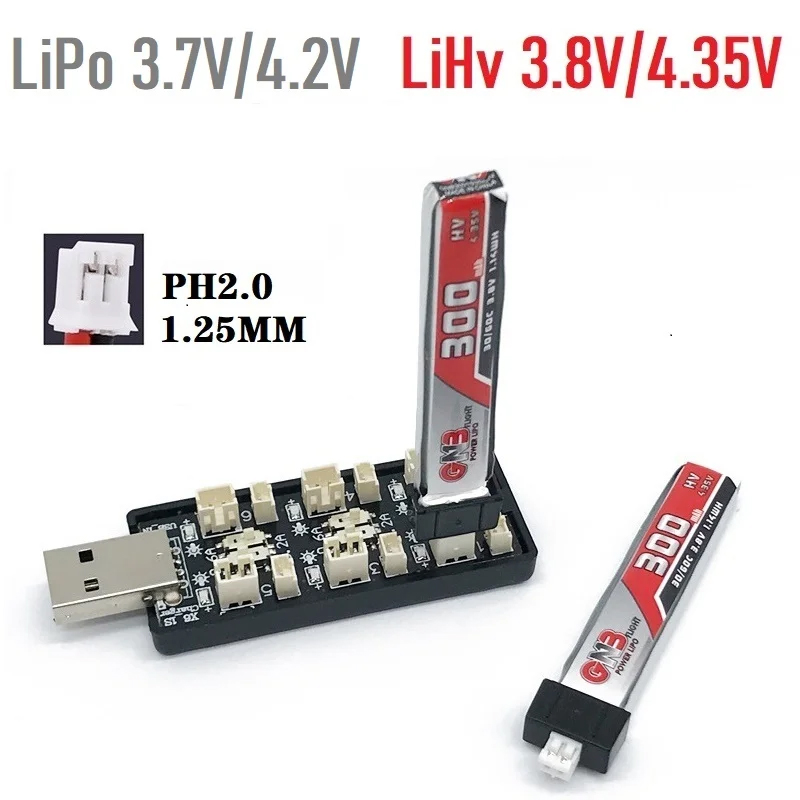 6CH USB 1S LiPo/LiHv 3.7V/4.2V - đánh giá và giá Drone Power Bank