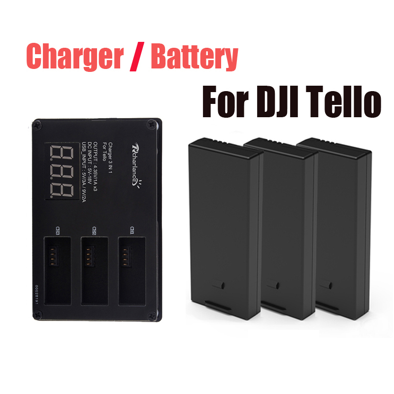 Ban Đầu DJI Tello Pin + Máy Ba - đánh giá và giá Drone Charging Hub