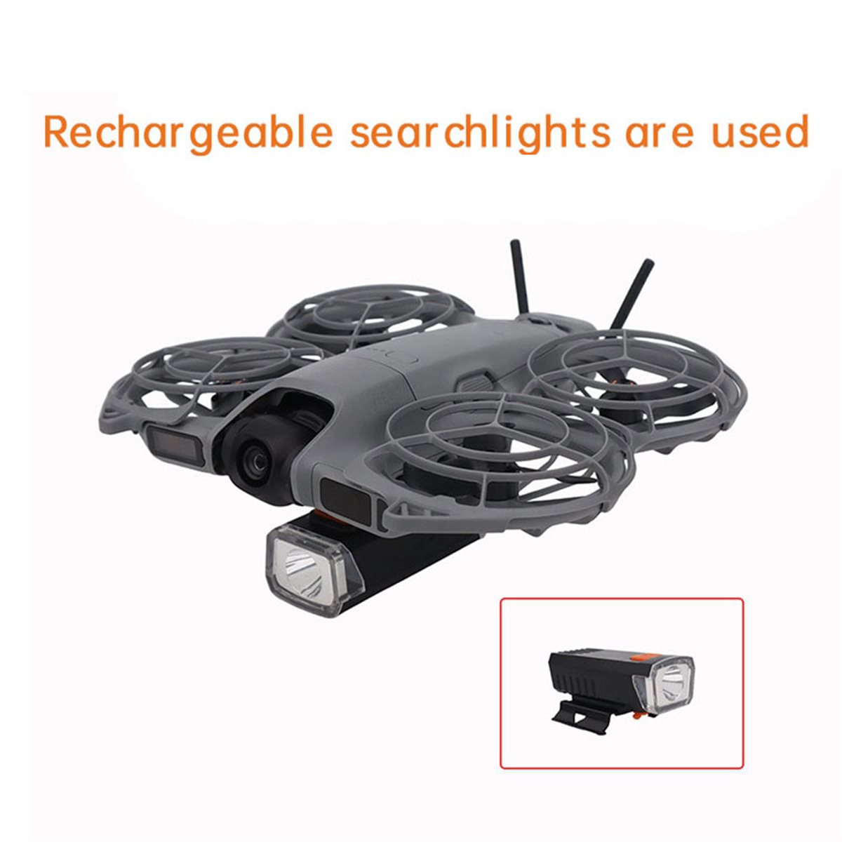 DTC5 Rechargeable Searchlight  - đánh giá và giá Drone Beacon Light